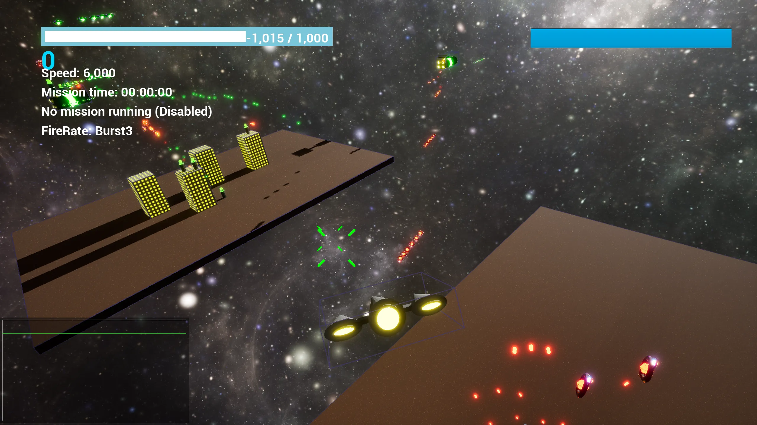 A battle in progress